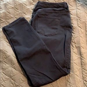 Black 5-pocket skinny jeans